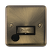 Click Deco Plus Antique Brass 13A Unswitched Spur with Flex DPAB550BK