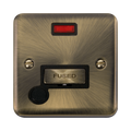 Click Deco Plus Antique Brass 13A Fused Connection Unit with Neon and Flex DPAB553BK