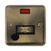 Click Deco Plus Antique Brass 13A Fused Connection Unit with Neon and Flex DPAB553BK