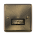 Click Deco Plus Antique Brass 13A Unswitched Spur DPAB750BK