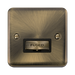 Click Deco Plus Antique Brass 13A Unswitched Spur DPAB750BK