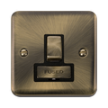 Click Deco Plus Antique Brass 13A Switched Spur DPAB751BK