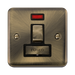 Click Deco Plus Antique Brass 13A Switched Spur with Neon DPAB752BK
