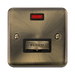 Click Deco Plus Antique Brass 13A Unswitched Spur with Neon DPAB753BK
