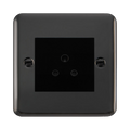 Click Deco Plus Black Nickel 5A Unswitched Socket DPBN038MBK