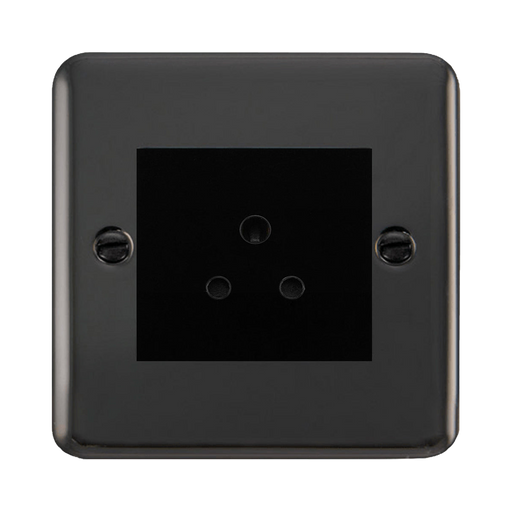 Click Deco Plus Black Nickel 5A Unswitched Socket DPBN038MBK