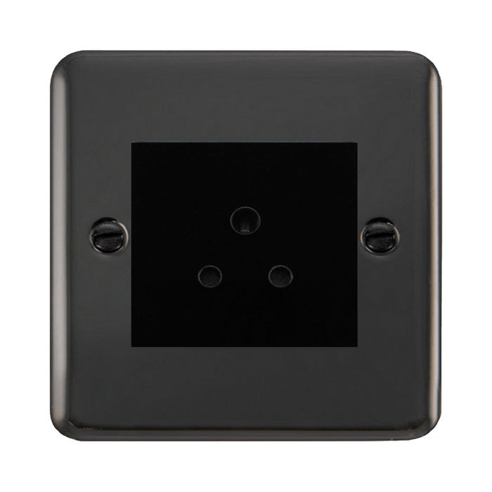 Click Deco Plus Black Nickel 5A Unswitched Socket DPBN038MBK