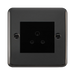 Click Deco Plus Black Nickel 5A Unswitched Socket DPBN038MBK