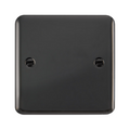 Click Deco Plus Black Nickel Single Blank Plate DPBN060