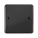 Click Deco Plus Black Nickel Single Blank Plate DPBN060