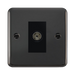Click Deco Plus Black Nickel TV Socket DPBN065MBK