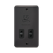 Front view of Click Deco Plus Black Nickel Shaver Socket