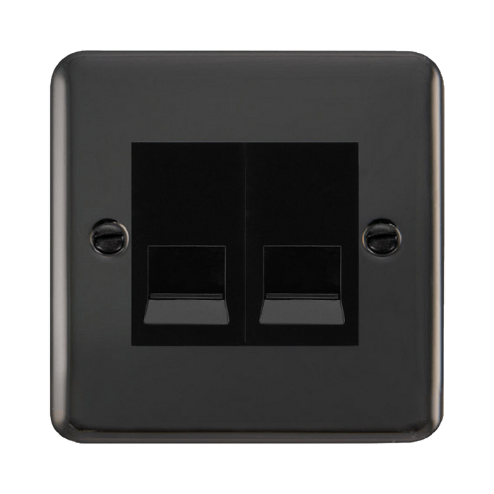 Click Deco Plus Black Nickel Double Master Telephone DPBN121MBK