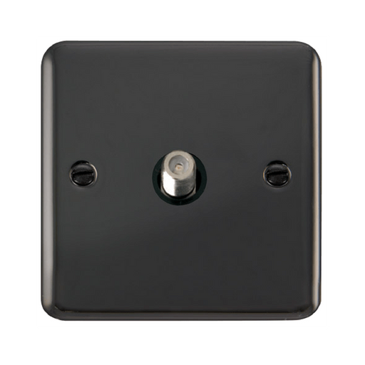 Click Deco Plus Black Nickel Satellite Socket DPBN156MBK