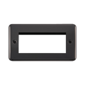 Front view of Click Deco Plus Black Nickel 4G Euro Plate