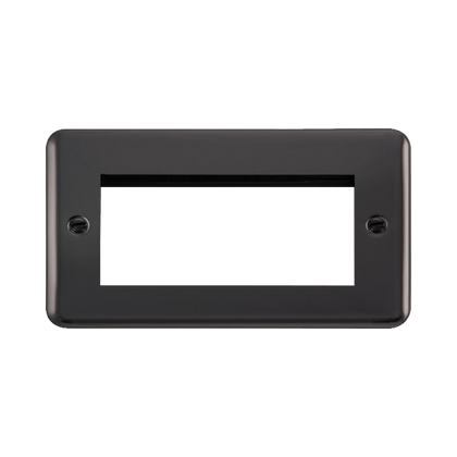 Click Deco Plus Black Nickel 4G Euro Plate DPBN312