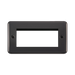 Front view of Click Deco Plus Black Nickel 4G Euro Plate