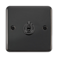 Front view of Click Deco Plus Black Nickel 1G Toggle Switch
