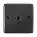 Front view of Click Deco Plus Black Nickel 1G Toggle Switch