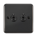 Front view of Click Deco Plus Black Nickel 2G Toggle Switch