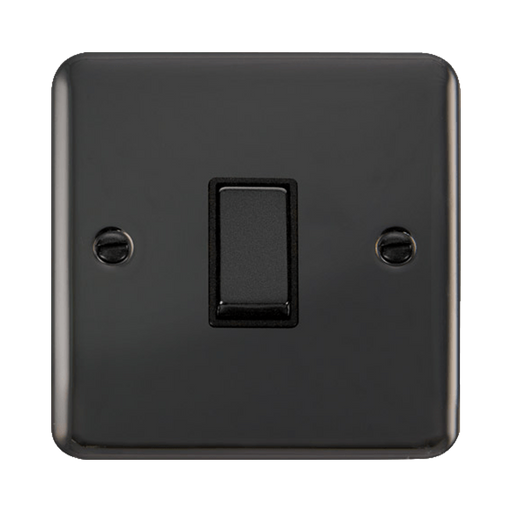 Front view of Click Deco Plus Black Nickel Intermediate Switch