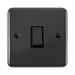 Front view of Click Deco Plus Black Nickel Intermediate Switch