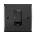 Front view of Click Deco Plus Black Nickel 45A Cooker Switch