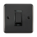 Front view of Click Deco Plus Black Nickel 45A Cooker Switch