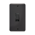 Front view of Click Deco Plus Black Nickel 45A Cooker Switch