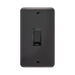 Front view of Click Deco Plus Black Nickel 45A Cooker Switch