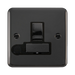 Front view of Click Deco Plus Black Nickel 13A Switched Spur with Flex