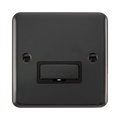 Front view of Click Deco Plus Black Nickel 13A Unswitched Spur