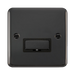 Front view of Click Deco Plus Black Nickel 13A Unswitched Spur