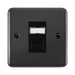 Click Deco Plus Black Nickel Cat6 Data Socket DPBNRJ456BK