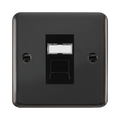 Click Deco Plus Black Nickel Cat5e Data Socket DPBNRJ45BK