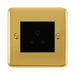 Click Deco Plus Polished Brass 5A Unswitched Socket DPBR038MBK