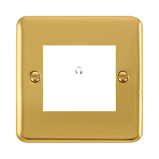 Click Deco Plus Polished Brass 5A Unswitched Socket DPBR038MWH