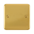 Click Deco Plus Polished Brass Single Blank Plate DPBR060
