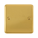 Click Deco Plus Polished Brass Single Blank Plate DPBR060