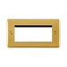 Front view of Click Deco Plus Polished Brass 4G Euro Plate