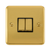 Click Deco Plus Polished Brass 2W & Intermediate Switch DPBR4125BK