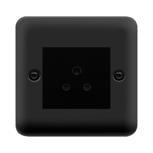 Click Deco Plus Matt Black 5A Unswitched Socket DPMB038MBK