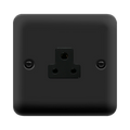 Click Deco Plus Matt Black 2A Unswitched Socket DPMB039BK