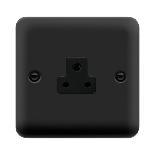 Click Deco Plus Matt Black 2A Unswitched Socket DPMB039BK