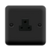 Click Deco Plus Matt Black 2A Unswitched Socket DPMB039BK