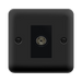 Click Deco Plus Matt Black TV Socket DPMB065MBK