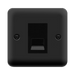 Click Deco Plus Matt Black RJ11 Socket DPMB115MBK