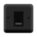 Click Deco Plus Matt Black Master Telephone Socket DPMB120MBK