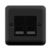 Click Deco Plus Matt Black Double Master Telephone DPMB121MBK
