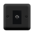 Click Deco Plus Matt Black Satellite Socket DPMB156MBK